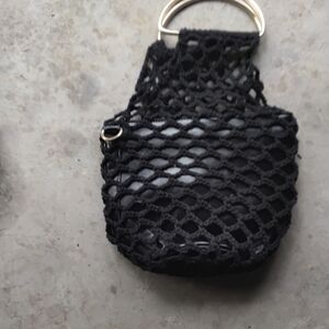 Black Mesh Women's Bag